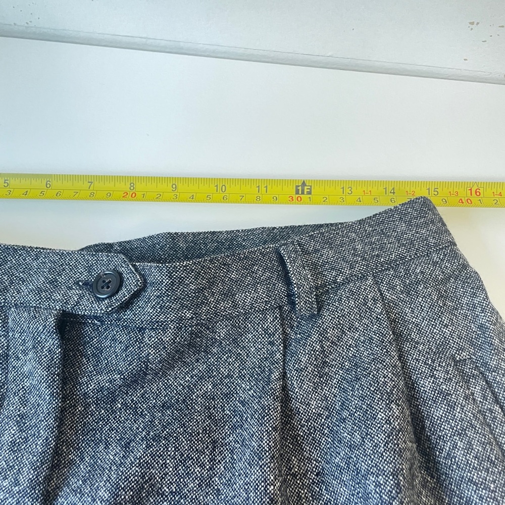 Lauren Ralph Lauren Wool Plaid Pleated Trouser Pant Gray SZ 12 - Picture 9 of 11